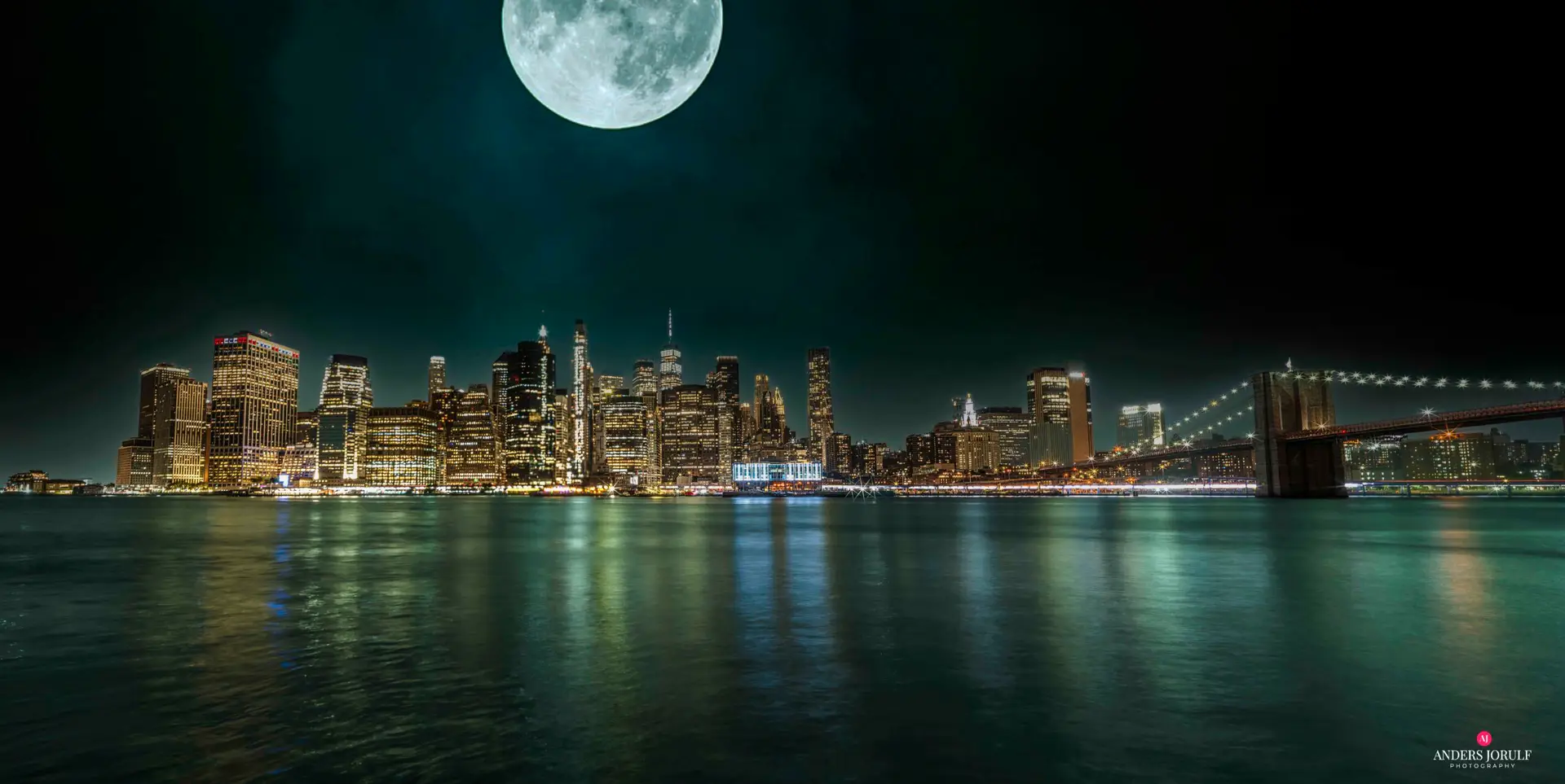 New York i månsken